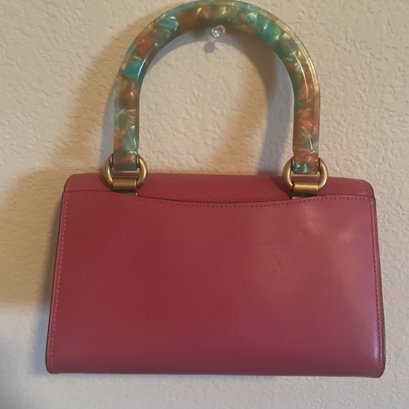 ONE OF A KIND coach tabby handle bag resin handle metallic pink - Picture 4 of 8